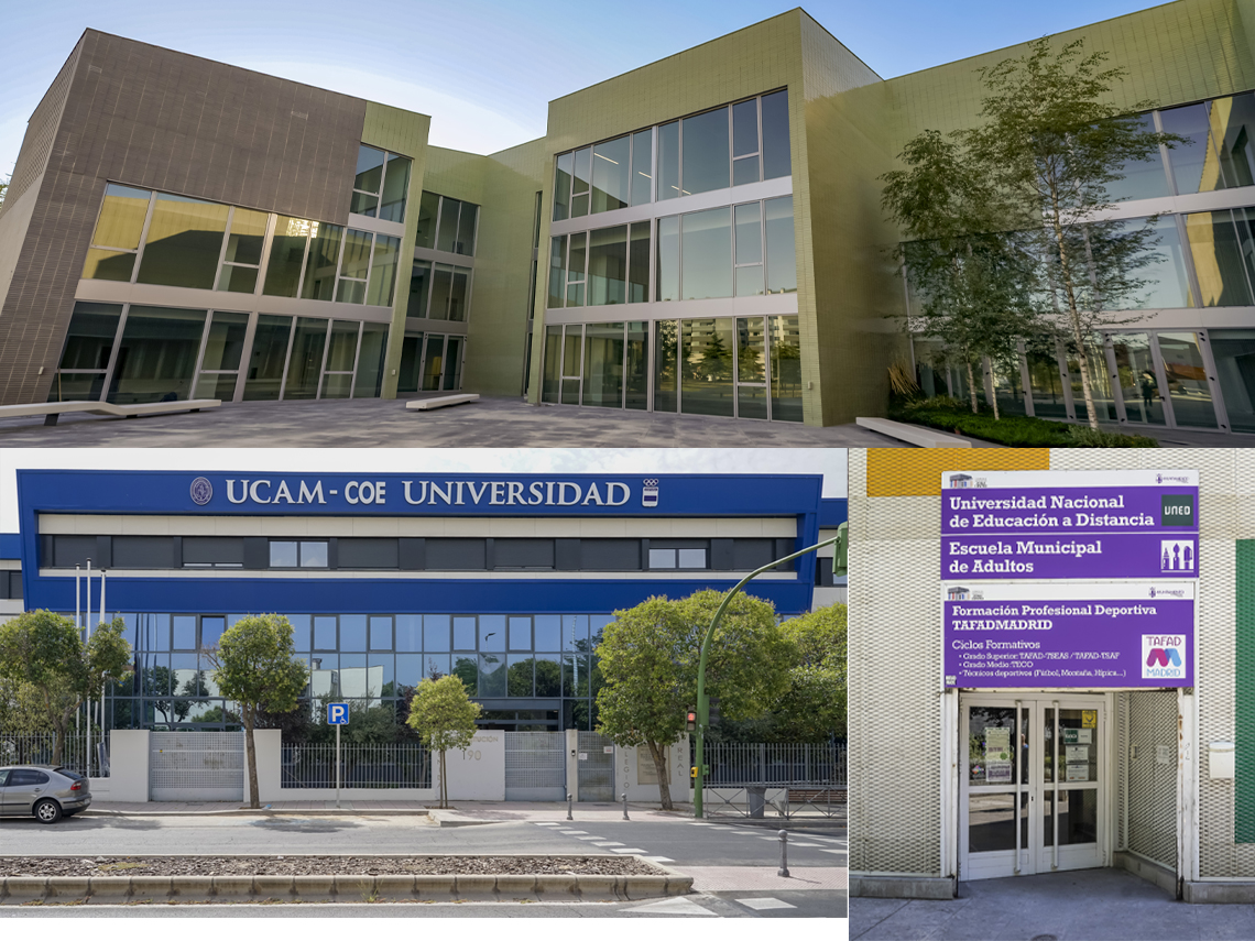 El nuevo Campus Torrejón de Ardoz de la Universidad de Alcalá está situado en la avenida Constitución 236. El nuevo Campus de Madrid de la UCAM- Comité Olímpico Español en la avenida Constitución 190 y la UNED en la calle Leandro Fernández de Moratín 6