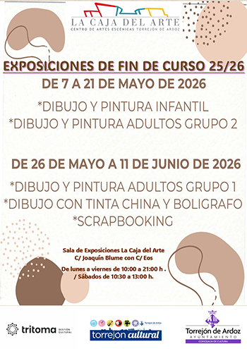 Exposición fin de curso talleres La Caja del Arte