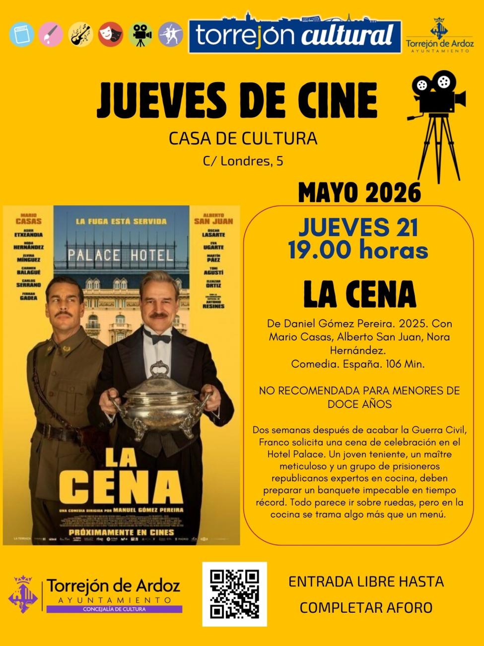 Jueves de Cine - 21 de mayo - La Cena