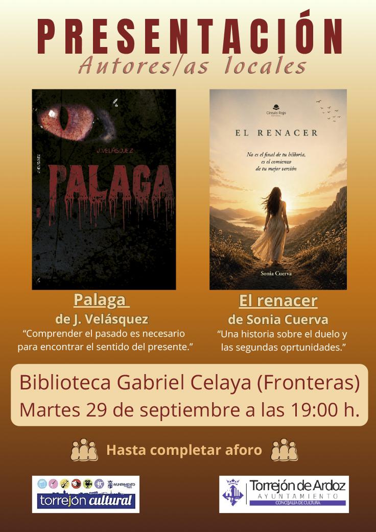 Presentación libros autores locales septiembre 26