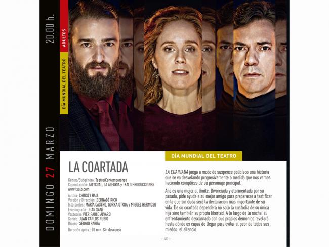 El Ballet Nacional de España, con su espectáculo “Invocación”, y la obra “La coartada” ponen el broche de oro este fin de semana a la programación del primer trimestre del año en el Teatro Municipal José María Rodero