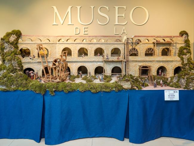 El Gran Belén Monumental y la exposición “Escenas Entrañables de Nuestros Belenes” de la Asociación de Belenistas de Madrid, que se puede visitar en el Museo de la Ciudad