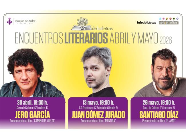 Encuentro literarios abril y mayo 2026
