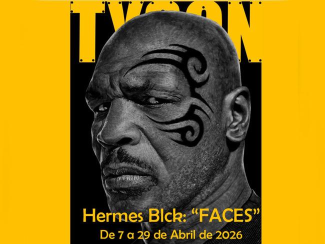 La exposición “Faces” de Hermes Blcr, se puede visitar hasta el 29 de abril, en la Caja del Arte