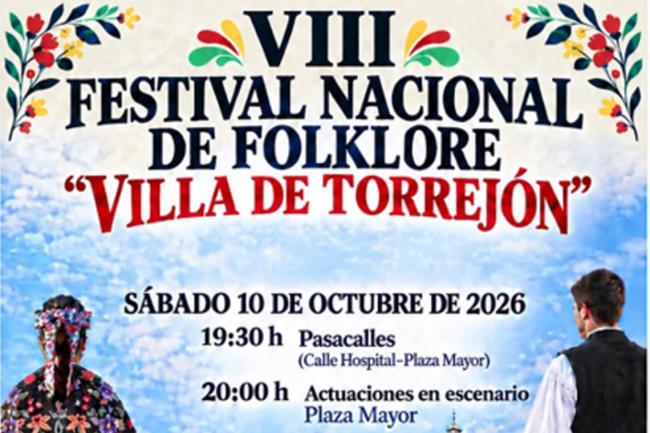 La Plaza Mayor acoge mañana, sábado, el VIII Festival Nacional de Folklore Villa de Torrejón